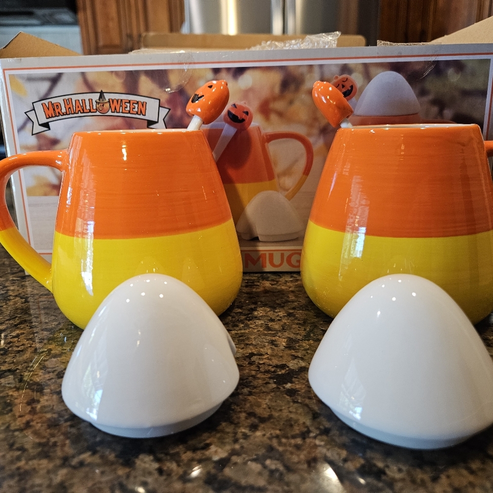 Mr. Halloween Candy Corn Mugs - Picture 5 of 9
